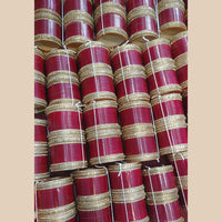 Pooja Bangles Dark Pink Acrylic Bangles