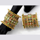 Pooja Bangles Gold Plated Multi Meenakari Bangles Set