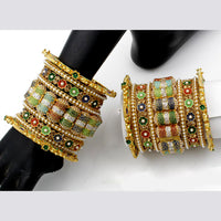 Pooja Bangles Gold Plated Multi Meenakari Bangles Set