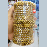 Pooja Bangles Gold Plated Kundan Stone Bangles Set