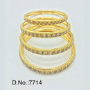 Pooja Bangles Austrian Stone Gold Plated Bangles Set - PJBAN149