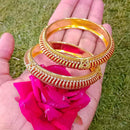 Pooja Bangles Austrian Stone Gold Plated Bangles Set