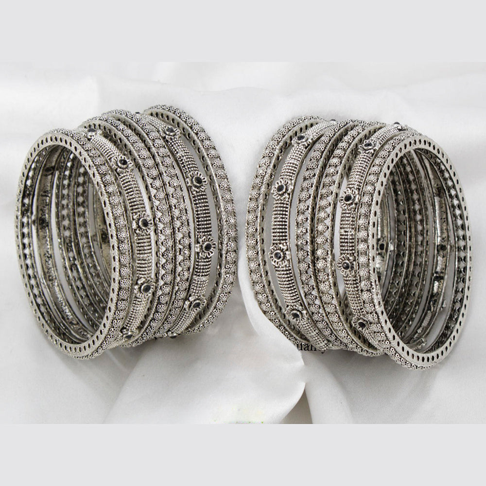 Pooja Bangles Silver Plated Bangles Set