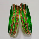 Pooja Bangles Pack Of 6 Austrian Stone Acrylic Bangles