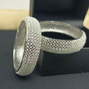 Pooja Bangles Gold & Silver Plated Ad Stone Bangles