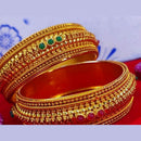 Pooja Bangles Pota Stone Gold Plated Bangles Set