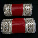Pooja Bangles Silver Plated Mirror Acrylic Bangles