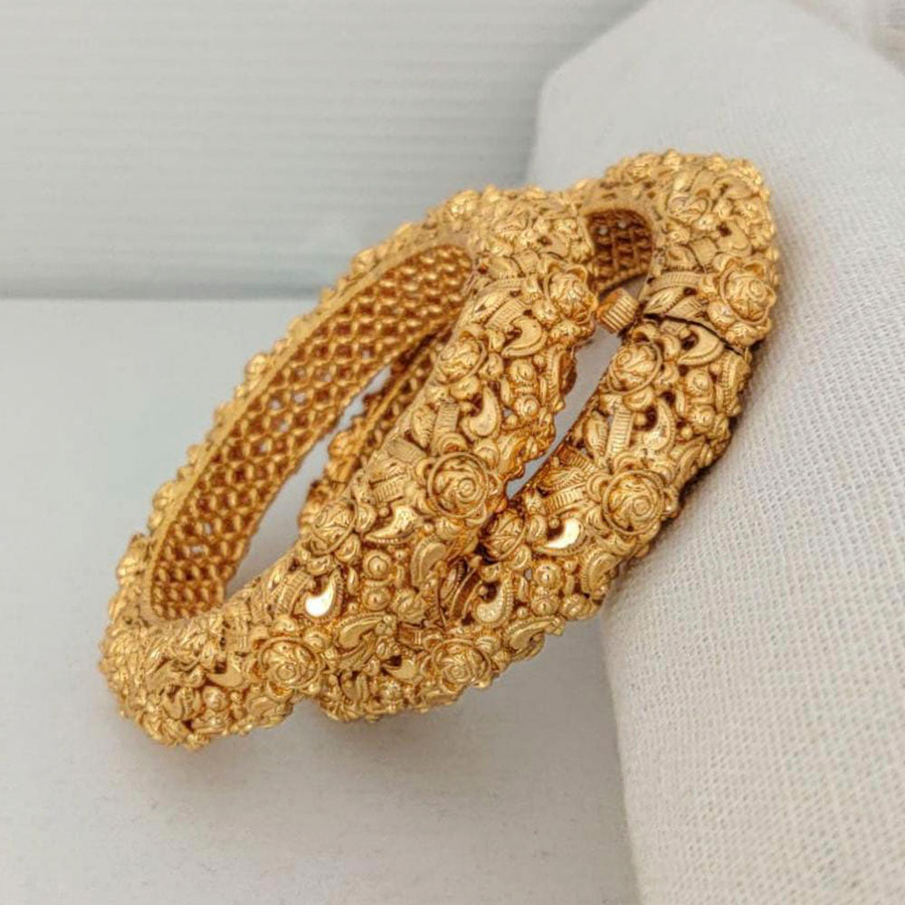 Pooja Bangles Gold Plated Bangles Set