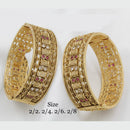 Pooja Bangles Gold Plated Pota Stone Bangles Set