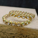 Pooja Bangles Kundan Stone Gold Plated Bangles Set