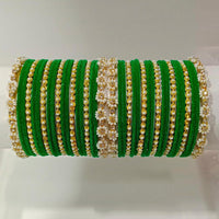 Pooja Bangles Gold Plated Pearl & Thread Bangles