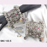 Pooja Bangles Silver Plated  Bridal Chudda Bangles Set