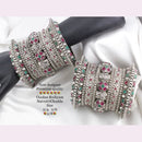 Pooja Bangles Silver Plated  Bridal Chudda Bangles Set