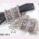 Pooja Bangles Silver Plated  Bridal Chudda Bangles Set