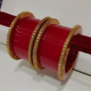 Pooja Bangles Gold Plated Kundan Stone Acrylic Bangles