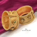 Pooja Bangles Gold Plated Pota Stone Bangles Set