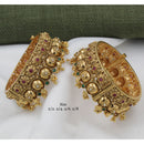 Pooja Bangles Gold Plated Pota Stone Bangles Set