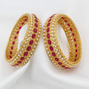 Pooja Bangles Gold Plated Kundan Stone Bangles Set