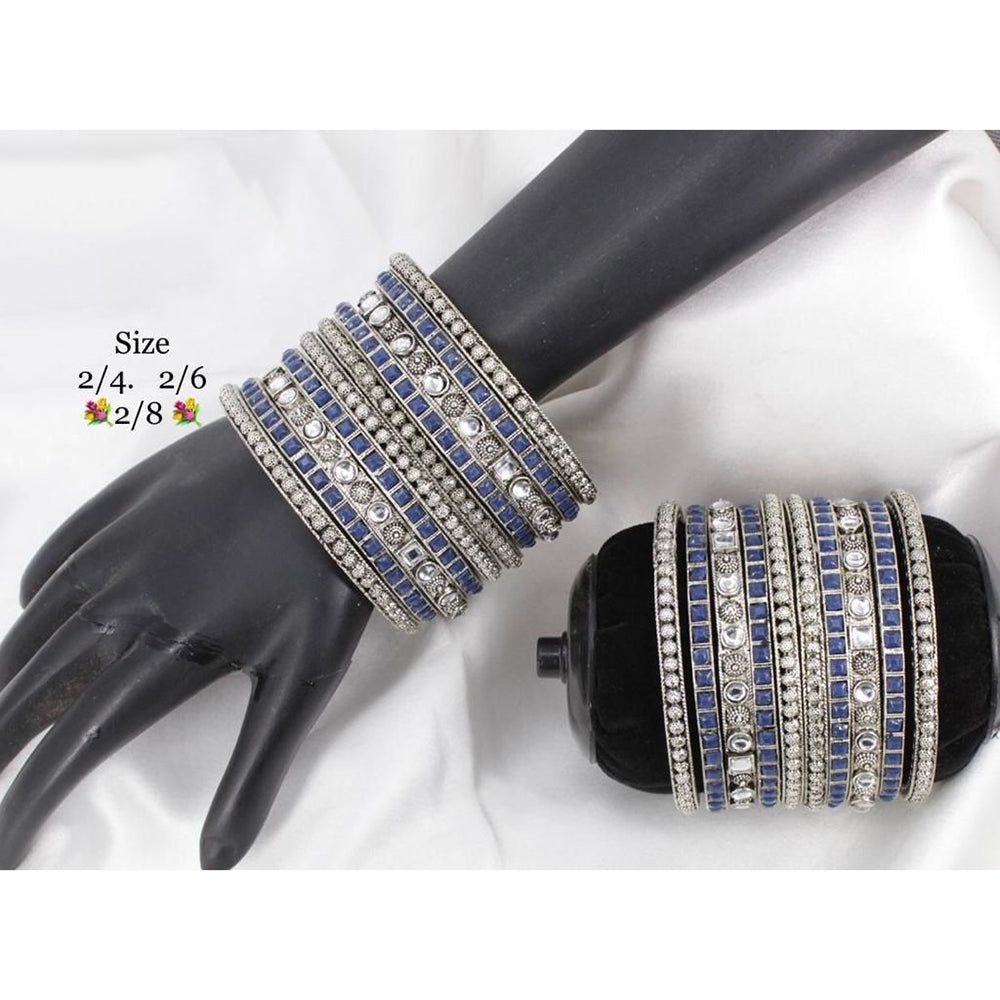 Pooja Bangles Silver Plated  Bangles Set