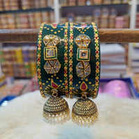 Pooja Bangles Kundan Stone Acrylic Bangles