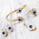 Pooja Bangles Gold Plated Ad Stone Jewellery Combo