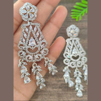 Pooja Bangles Gold Plated AD Stone Dangler Earrings