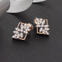 Pooja Bangles Gold Plated AD Stone Stud Earrings