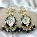 Pooja Bangles Gold Plated Kundan Stone & Meenakari Dangler Earrings