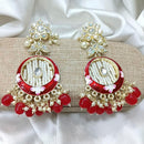 Pooja Bangles Gold Plated Kundan Stone & Meenakari Dangler Earrings