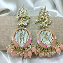 Pooja Bangles Gold Plated Kundan Stone & Beads Dangler Earrings