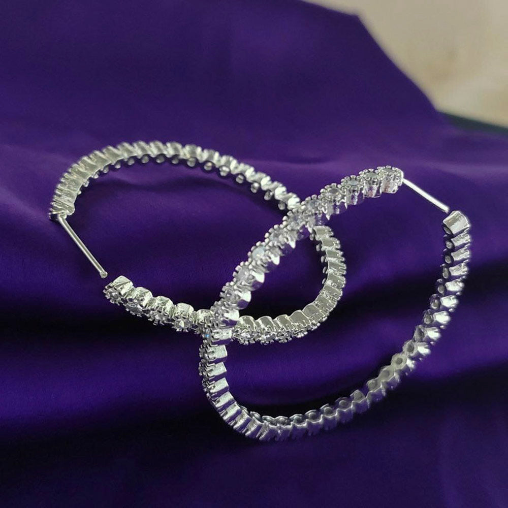 Pooja Bangles Gold Plated AD Stone Dangler Earrings