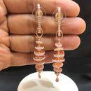 Pooja Bangles Gold Plated AD Stone Dangler Earrings