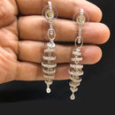 Pooja Bangles Gold Plated AD Stone Dangler Earrings