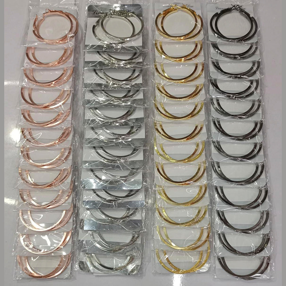 Pooja Bangles Pack Of 12 Dangler Earrings - PJEAR55