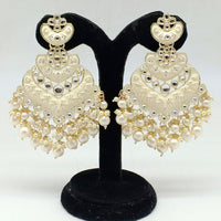 Pooja Bangles Gold Plated Beads & Kundan Stone & Meenakari Dangler Earrings