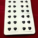 Pooja Bangles Pack Of 12 Heart Shape Stud Earrings