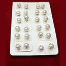 Pooja Bangles Pack Of 12 Round Shape Stud Earrings