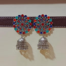 Pooja Bangles Antique Oxidized Plated Jhumkis Earrings