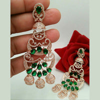 Pooja Bangles Gold Plated AD Stone Dangler Earrings