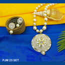 Mahavir Kundan Stone Necklace Set