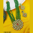 Mahavir Kundan Stone Necklace Set