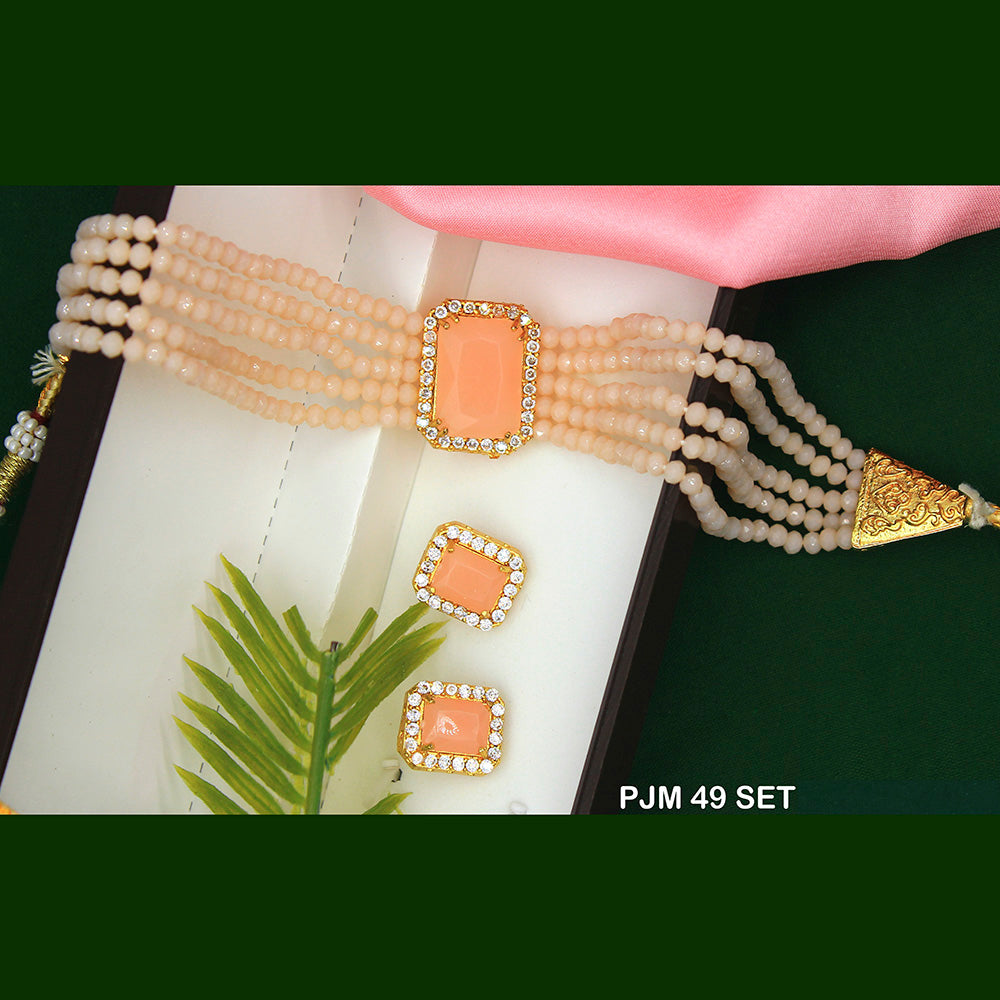 Mahavir Austrian Stone Necklace Set