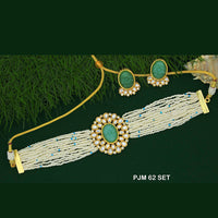 Mahavir Kundan Stone Necklace Set