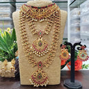 Pooja Bangles Gold Plated Kundan Stone Bridal Set