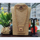 Pooja Bangles Gold Plated Pota Stone Bridal Set