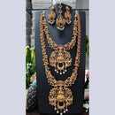 Pooja Bangles Gold Plated Pota Stone Bridal Set