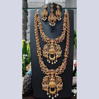 Pooja Bangles Gold Plated Pota Stone Bridal Set