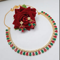 Pooja Bangles American Diamond Necklace Set