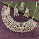 Pooja Bangles Gold Plated Kundan Stone & Beads Necklace Set