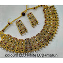 Pooja Bangles Gold Plated Austrian Stone Necklace Set